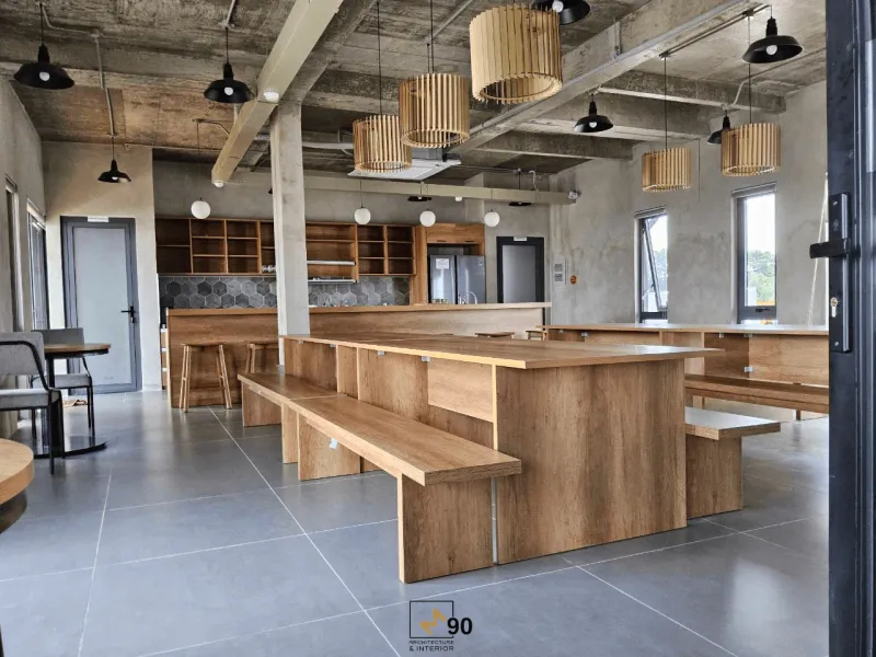 Thiết kế nội thất quán cafe phong cách công nghiệp