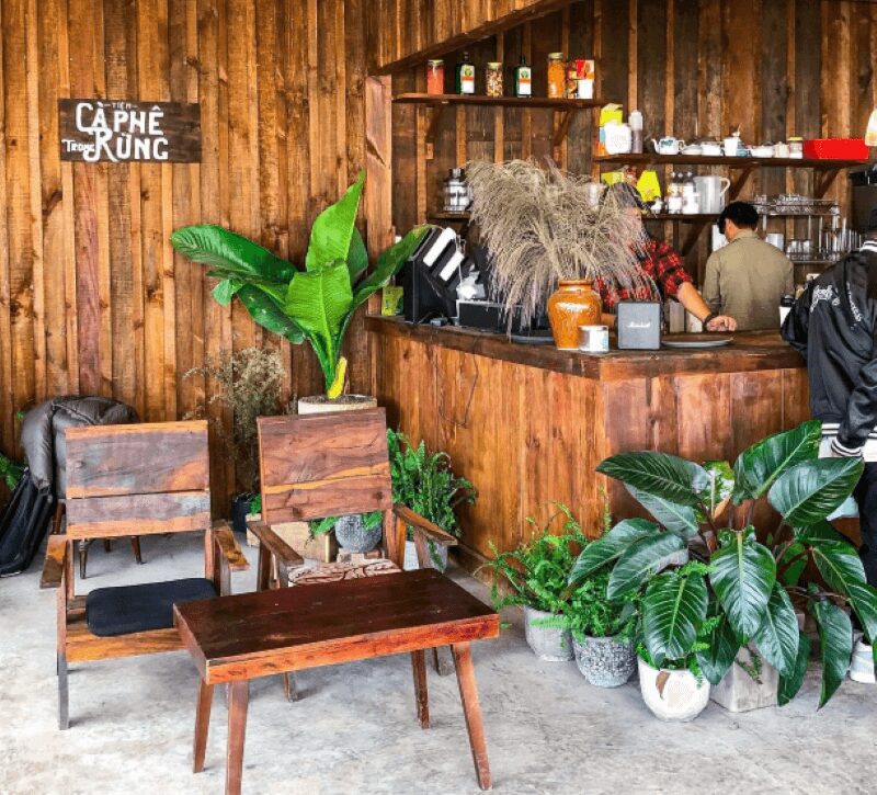 13 mau quay bar cafe go dep