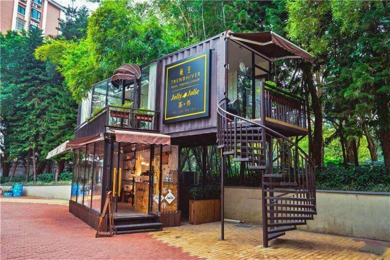 Hình ảnh mô hình quán cafe container