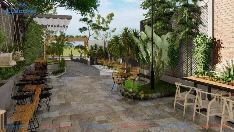 Hình ảnh thi công quán cafe