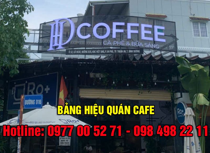 Quán cafe khung thép tại Bình Dương