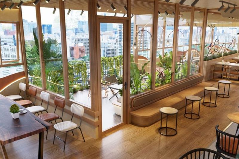 Thiết kế quán Scandinavian tinh tế và tối giản