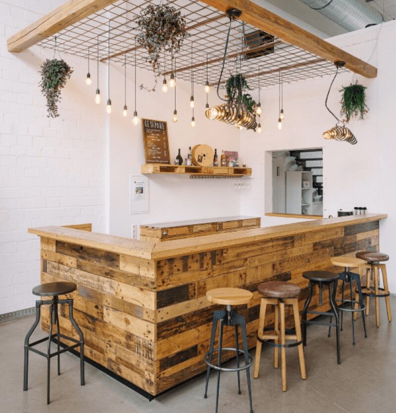Mẫu quán cafe gỗ đẹp