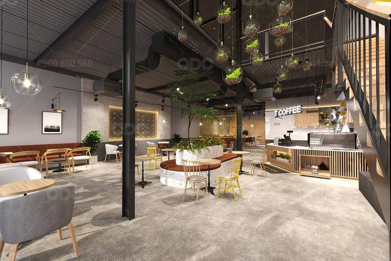 Thiết kế thi công quán cafe T.Coffee