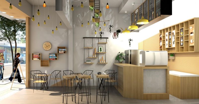 Cafe nhỏ hiện đại