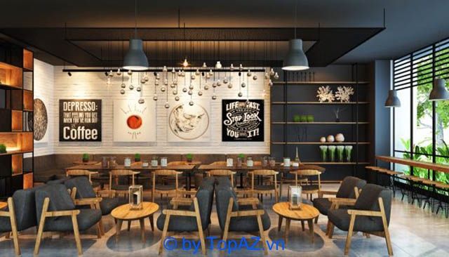 Hình ảnh công trình thi công quán cafe