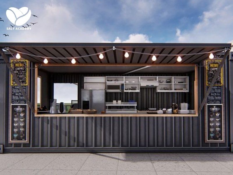 Hình ảnh mô hình cafe container