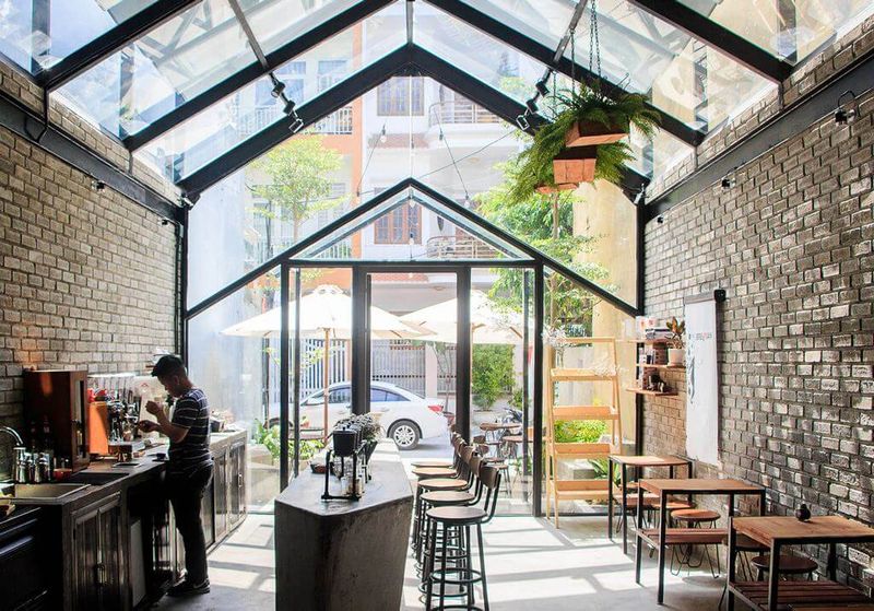 Thi công quán cafe nhà tiền chế tại Biên Hòa