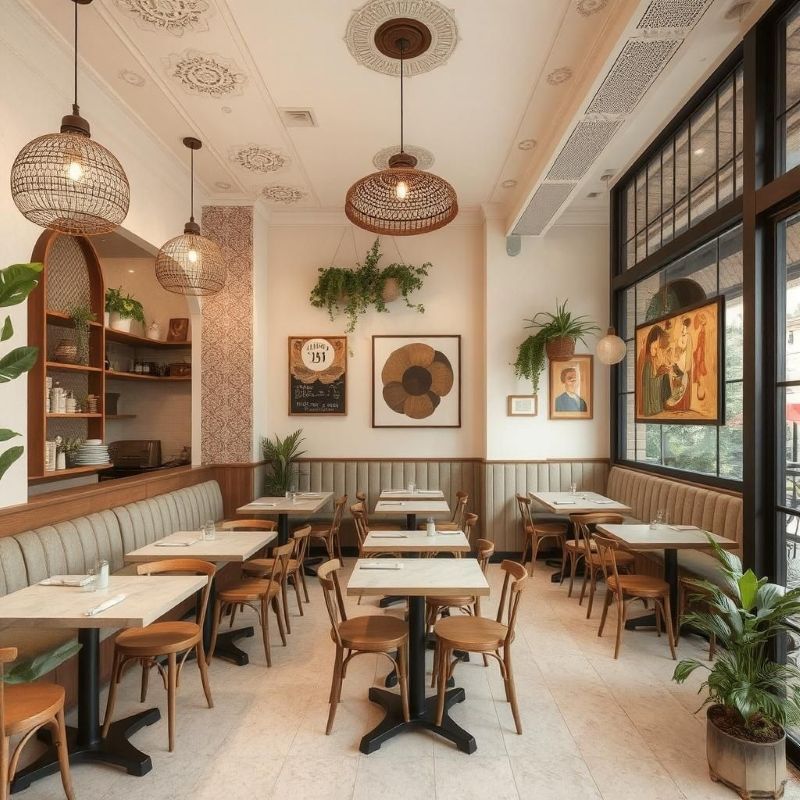 Mẫu quán cafe phong cách Châu Âu 1