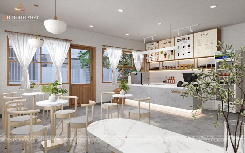 Thiết kế quán cafe phong cách Hàn Quốc