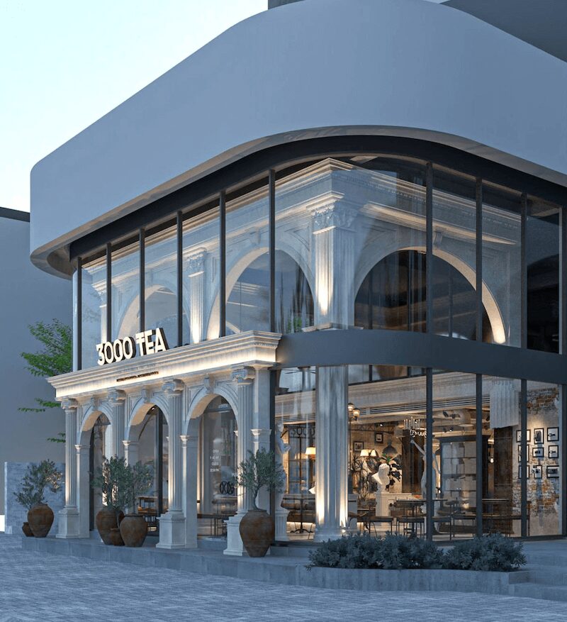 Mẫu thiết kế quán cafe sang trọng
