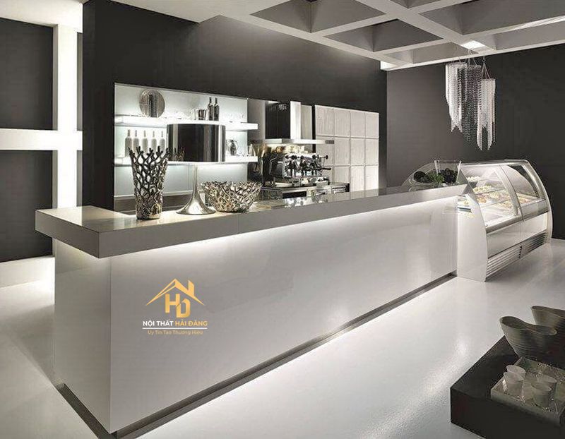 Thiết kế quầy cafe hiện đại