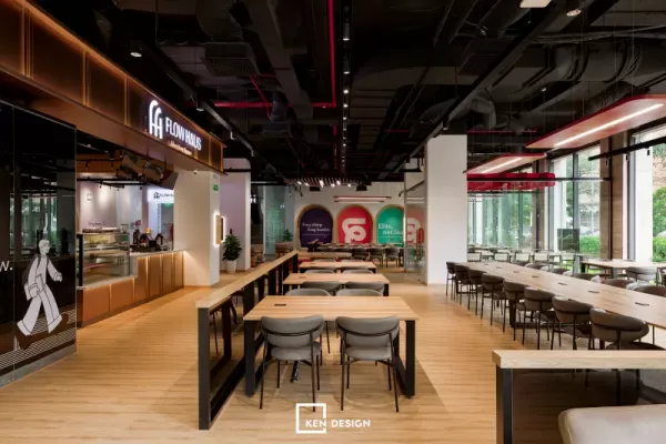 Không gian nội thất sang trọng của quán cafe