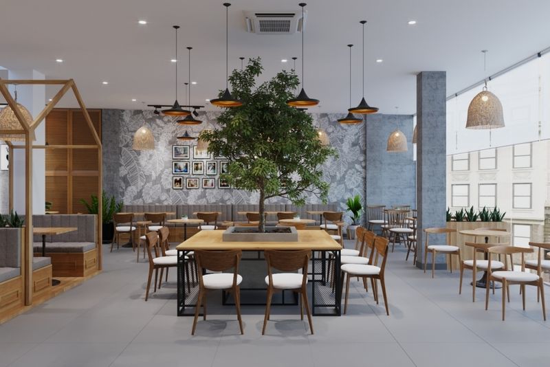 Hình ảnh quán cafe bình dân